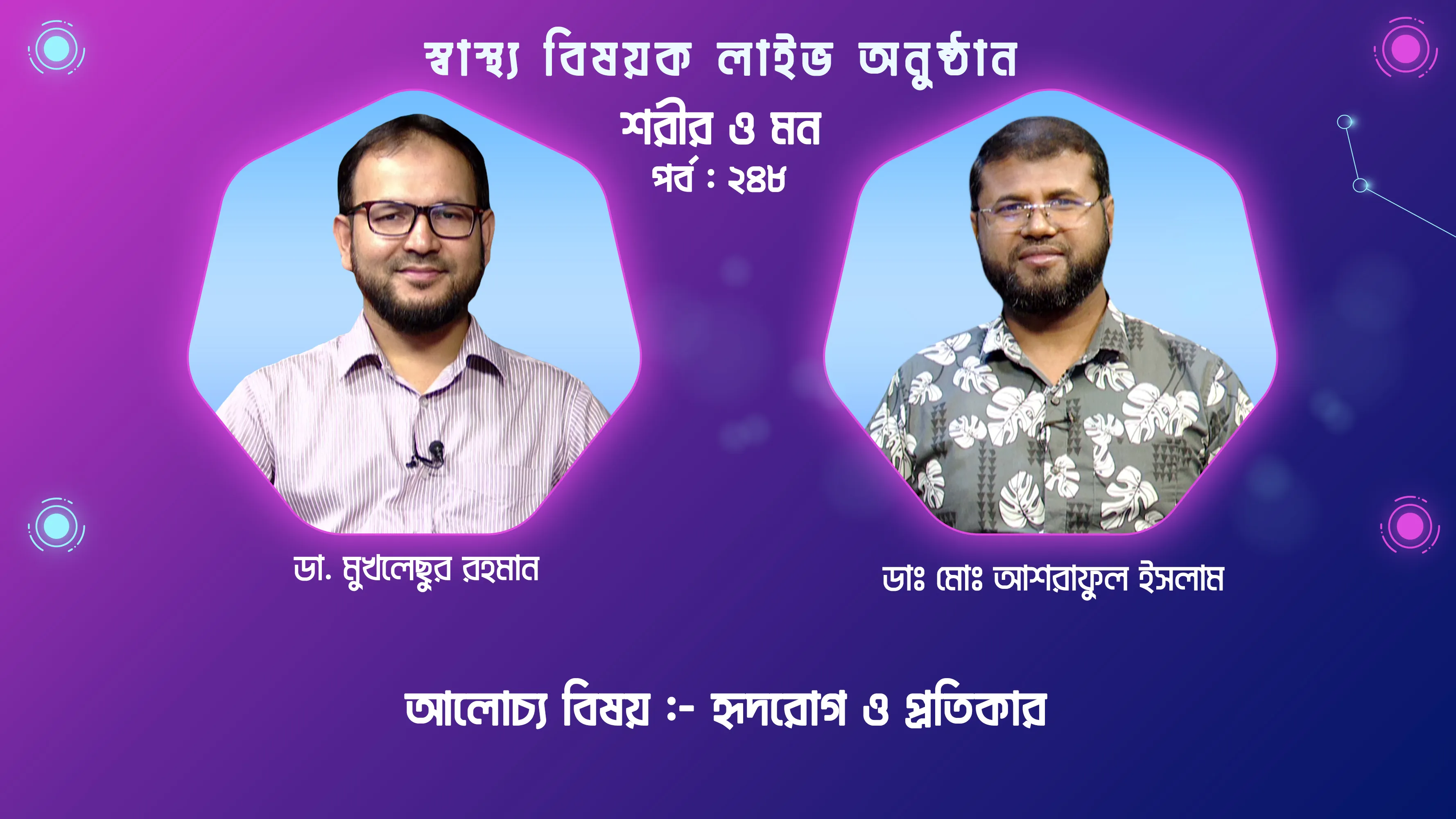হৃদরোগ ও প্রতিকার | শরীর ও মন - ২৪৮ | ডাঃ মোঃ আশরাফুল ইসলাম