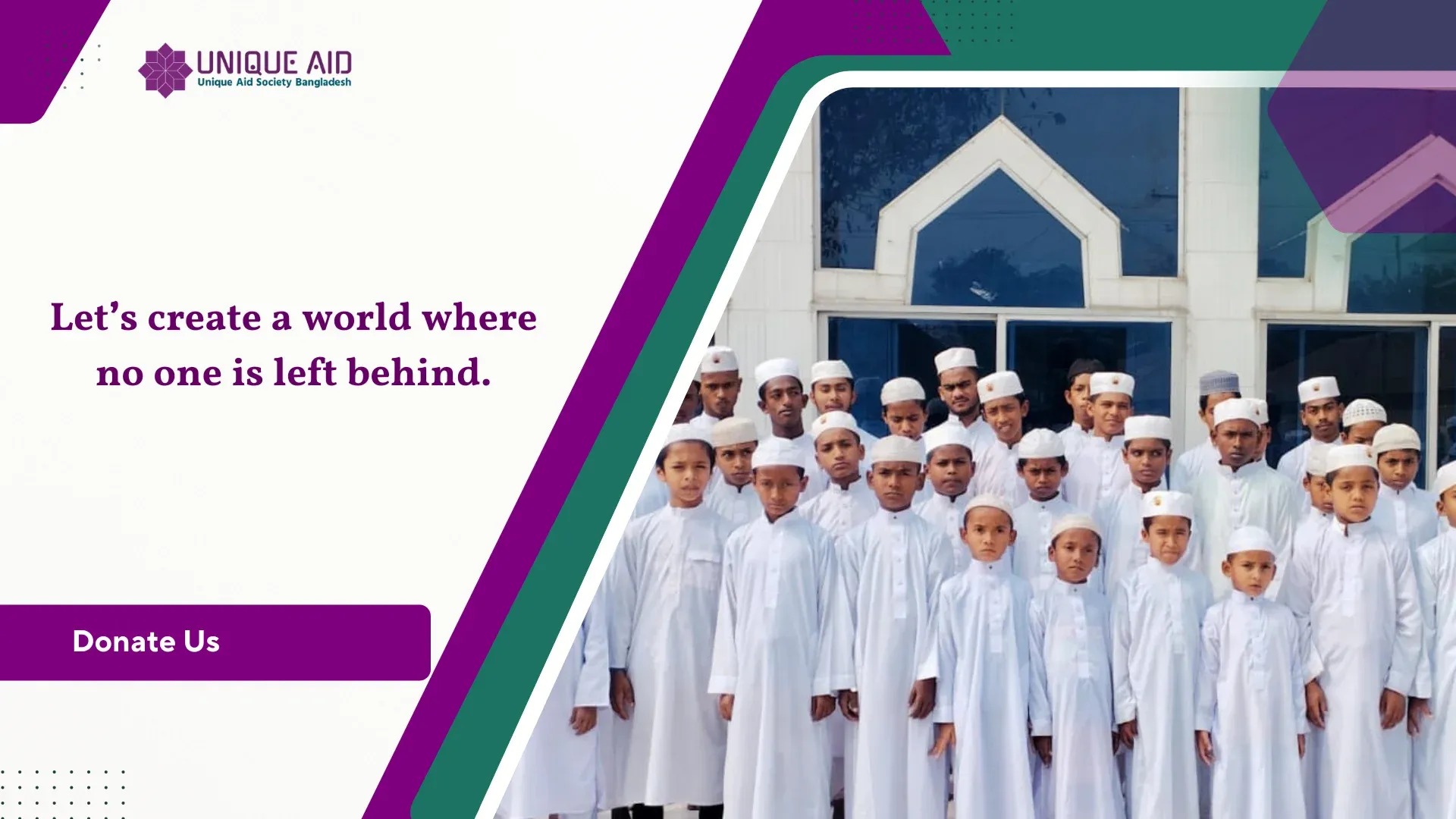 Let’s create a world where no one is left behind.