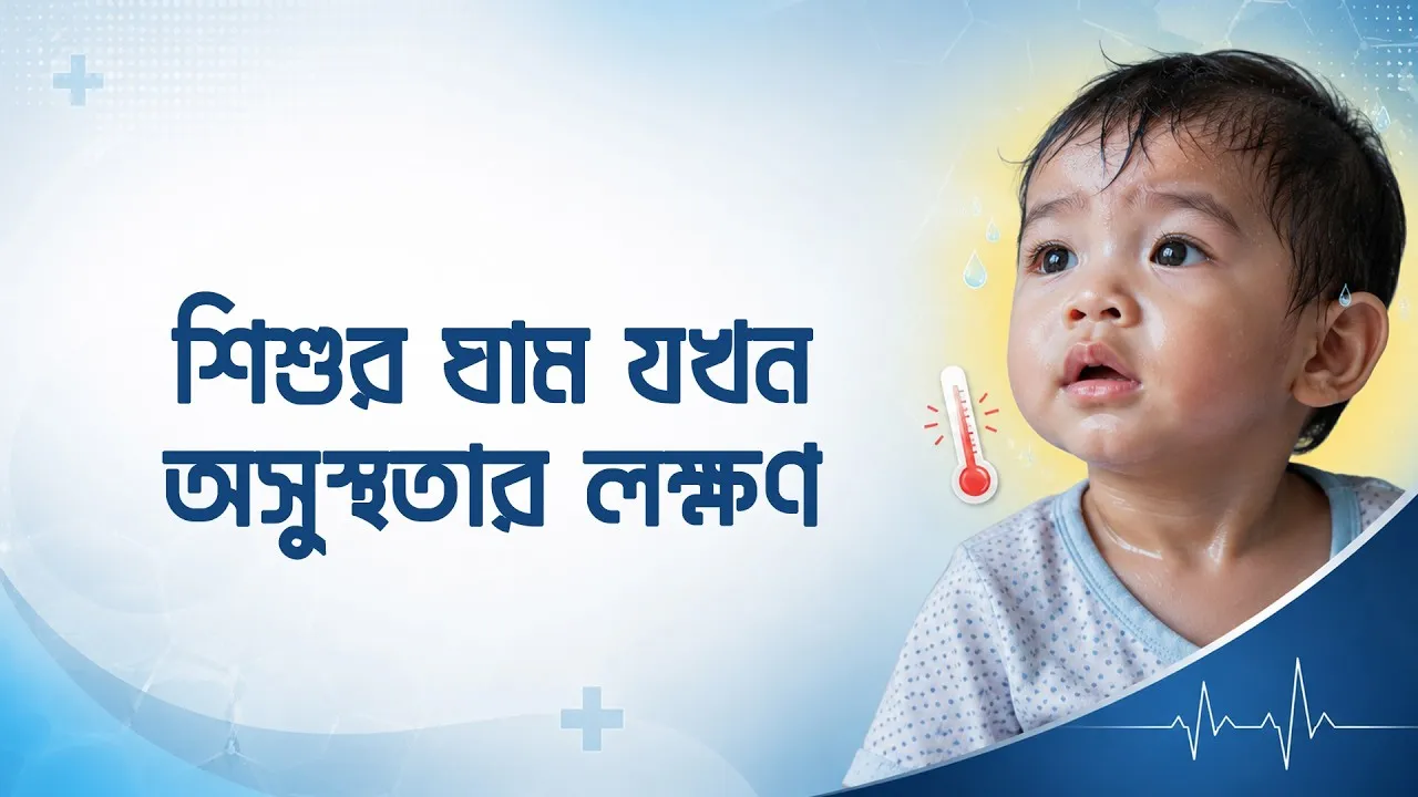 শিশুর ঘাম যখন অসুস্থতার লক্ষণ | কখন চিন্তার কারণ?
