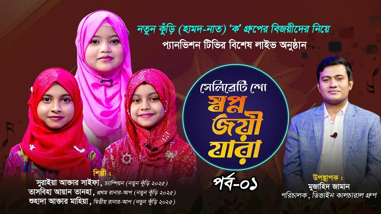 সেলিব্রেটি শো “স্বপ্ন জয়ী যারা“ | সুরাইয়া আক্তার সাইফা, তাসবিহা আয়ান তানহা, শুহাদা আক্তার মাহিয়া