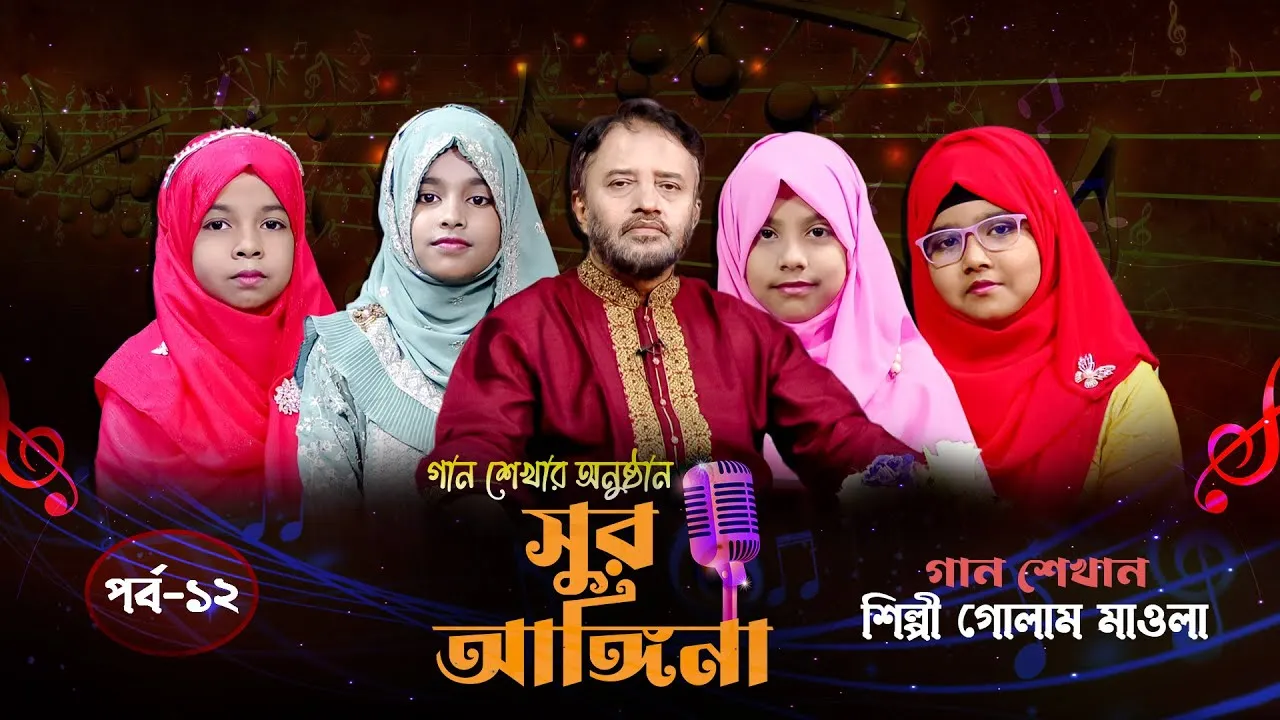 ছোট্ট বন্ধুদের গান শেখার অনুষ্ঠান : সুর আঙ্গিনা | পর্ব-১২ | গোলাম মাওলা