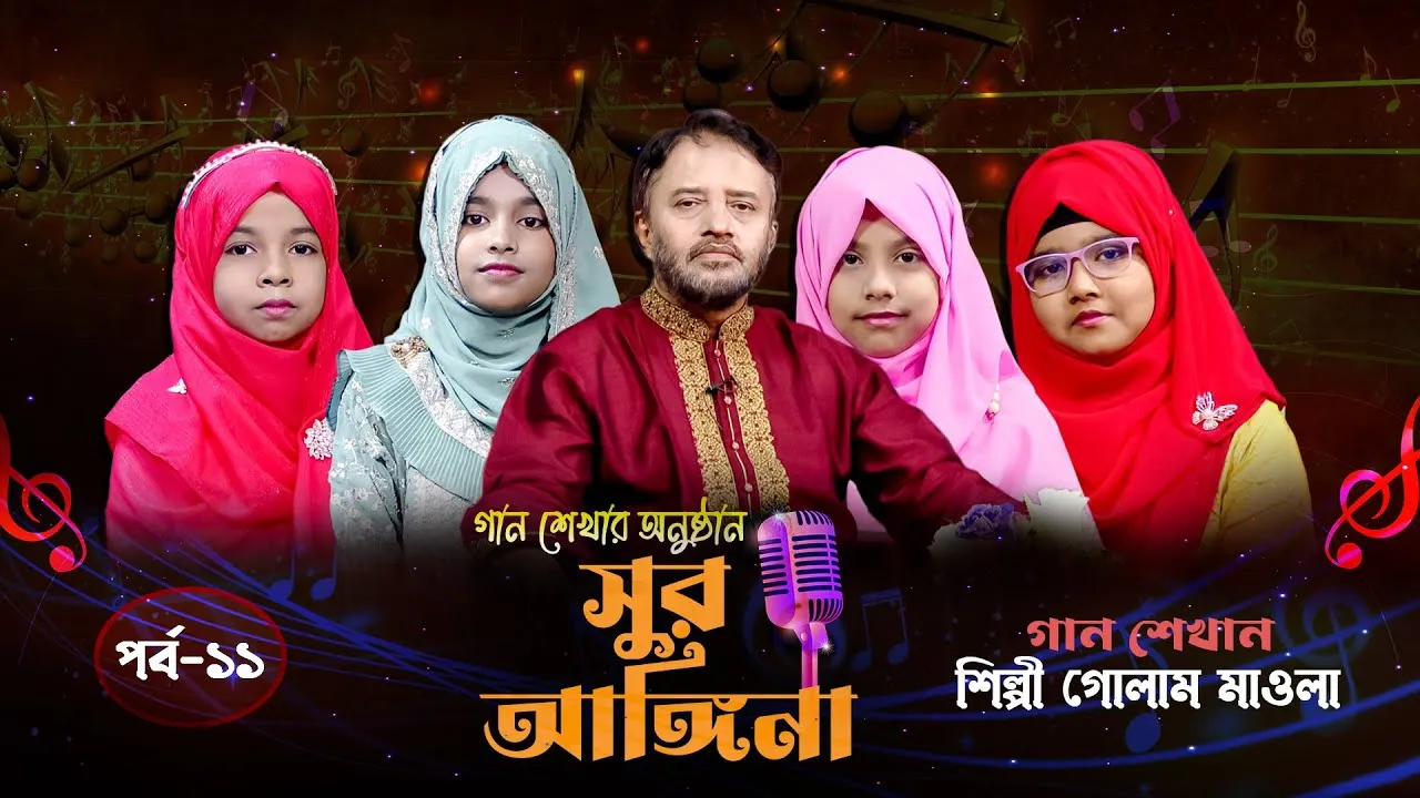 ছোট্ট বন্ধুদের গান শেখার অনুষ্ঠান : সুর আঙ্গিনা | পর্ব-১১ | গোলাম মাওলা