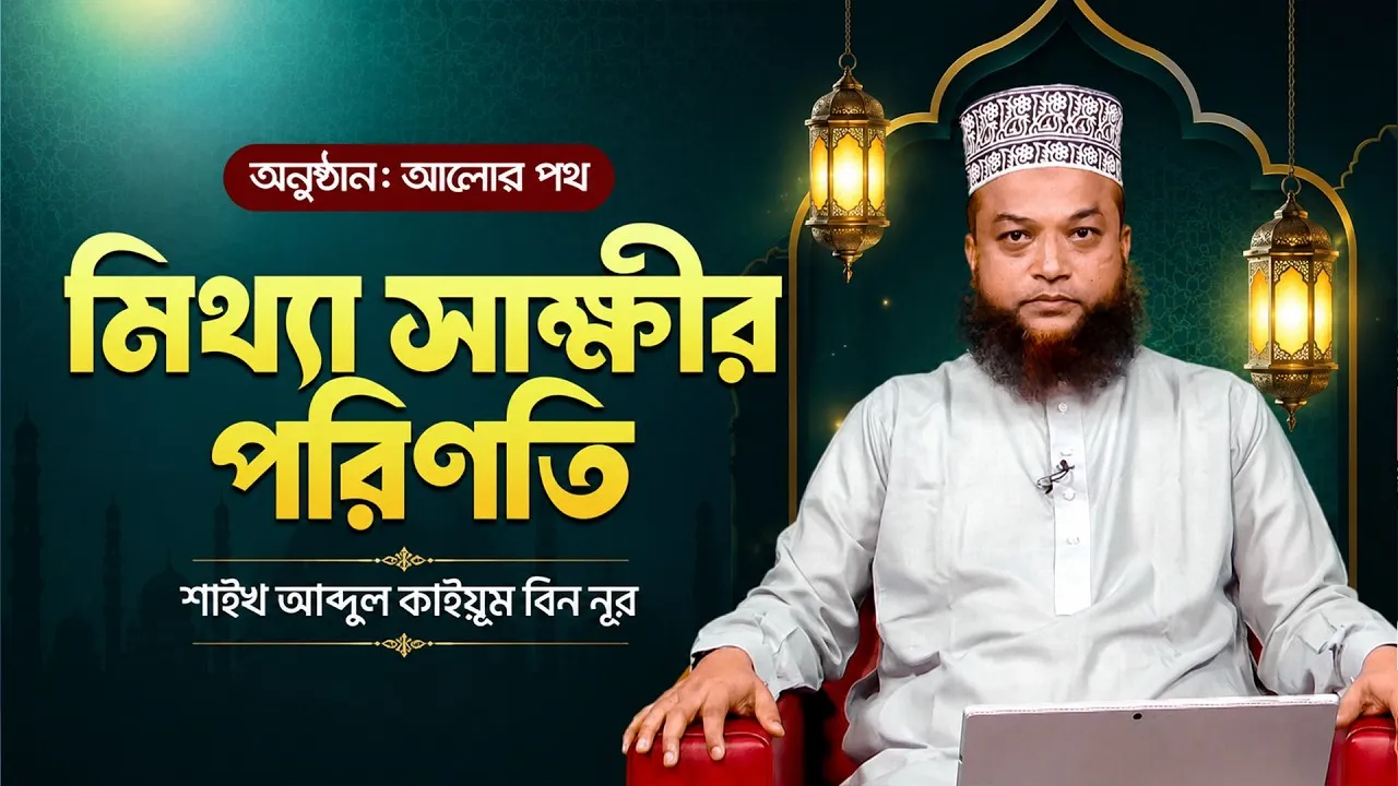 মিথ্যা সাক্ষীর পরিণতি | শাইখ আব্দুল কাইয়ূম বিন নূর