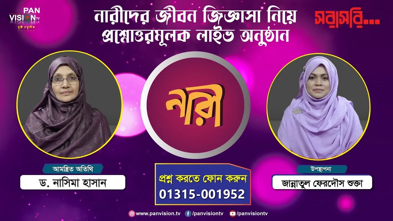 পরিবার-সন্তান : রাগের কুফল | ড. নাসিমা হাসান | লাইভ অনুষ্ঠান 'নারী'